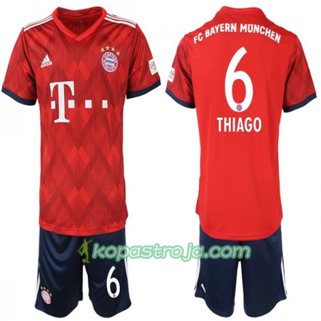 Billiga Fotbollströjor FC Bayern München Thiago 6 Barn Hemma tröja 2018/19 Kortärmad